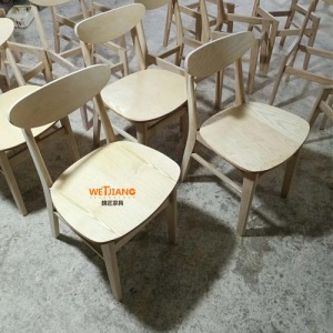 杭州世联在佛山魏匠家具工厂采购一批实木餐椅