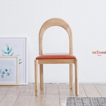 实木餐椅 WJ-207创意餐椅