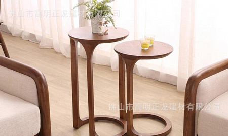 北欧实木圆角几