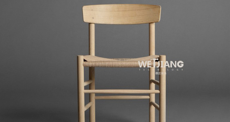 实木牛皮纸绳编椅